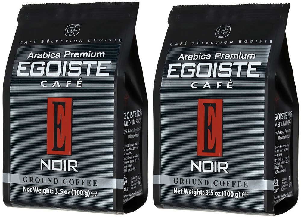 Кофе молотый EGOISTE Noir 100гр Ground Pack х 2 шт. #1