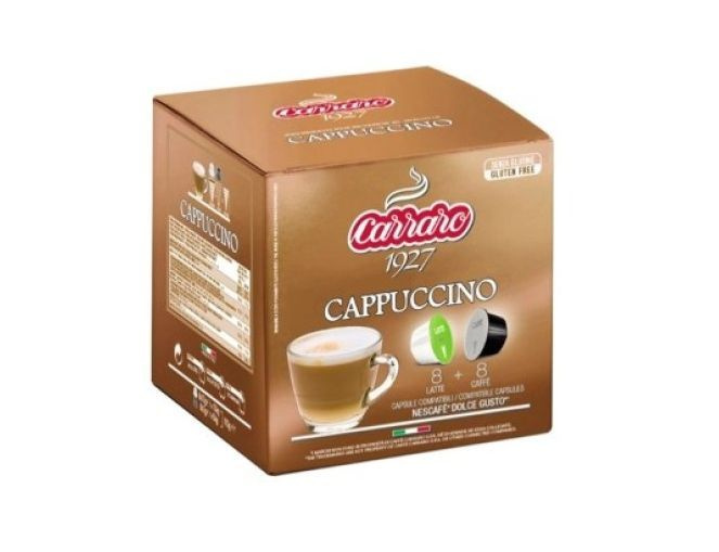 Кофе в капсулах Carraro Cappuccino, для Dolce Gusto, 16 шт. Италия #1