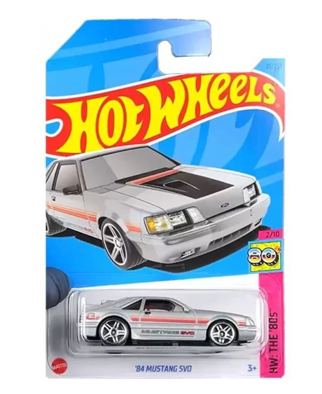Hot Wheels Машинка базовой коллекции 84 MUSTANG SVO серебристый 5785/HKG80  #1