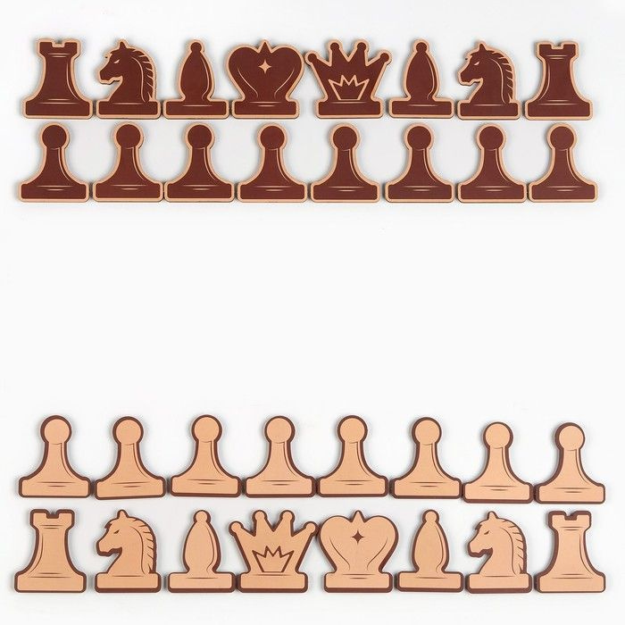 Набор магнитных фигур для демонстрационных шахмат, 32 шт, 5 х 4 см  #1