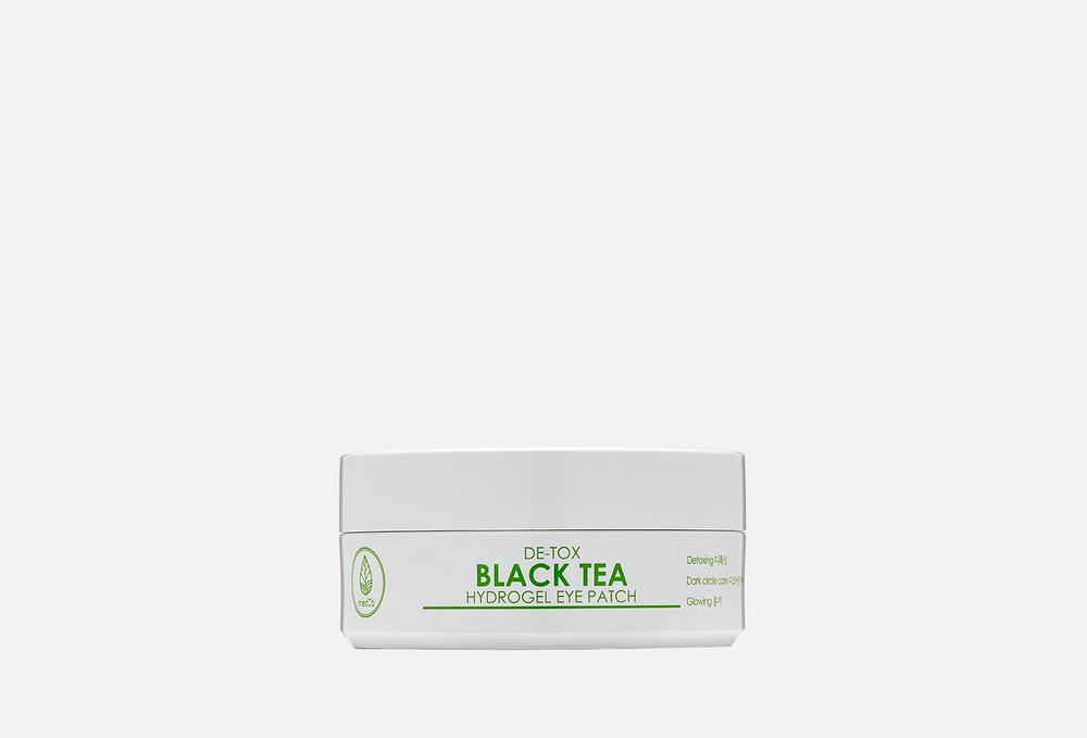 Патчи с экстрактом черного чая MEDB De-toxing Black Tea Hydrogel Eye Patches  #1