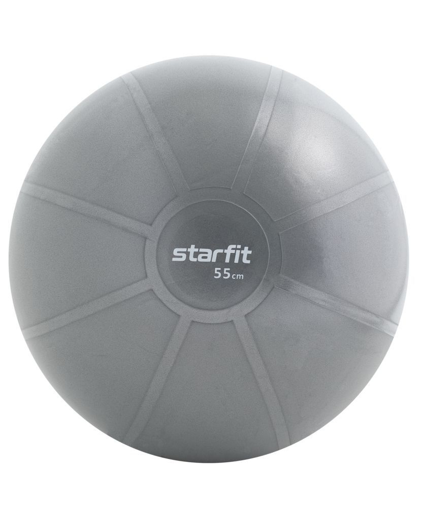 Фитбол высокой плотности GB-110 антивзрыв, 1100 гр, серый, 55 см Starfit  #1