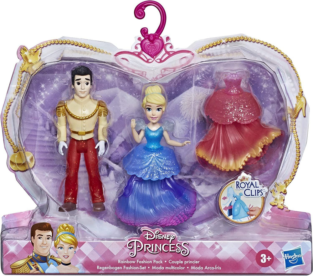Кукла Дисней Золушка и Прекрасный принц Томас набор 3шт (9см)  #1