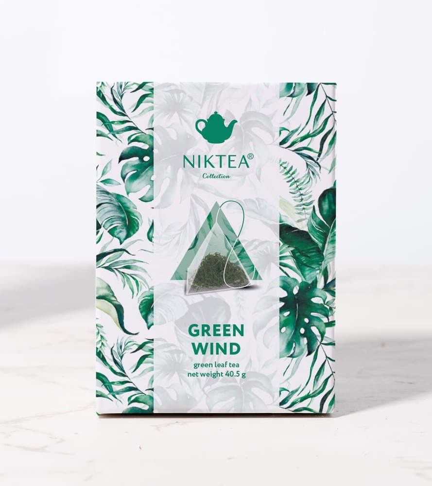 Чай в пирамидках зеленый NIKTEA Green Wind, NIKTEA Зелёный ветер #1