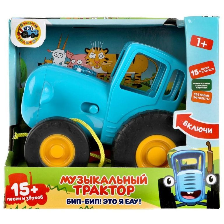 Музыкальная игрушка-каталка "Синий трактор" ТМ УМка #1