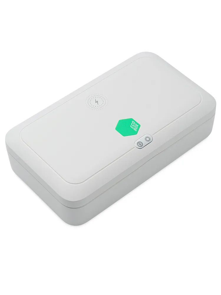 ECO BOX Стерилизатор УФ многофункциональный / Дезинфицирующий аппарат / Зарядка для смартфона белый  #1