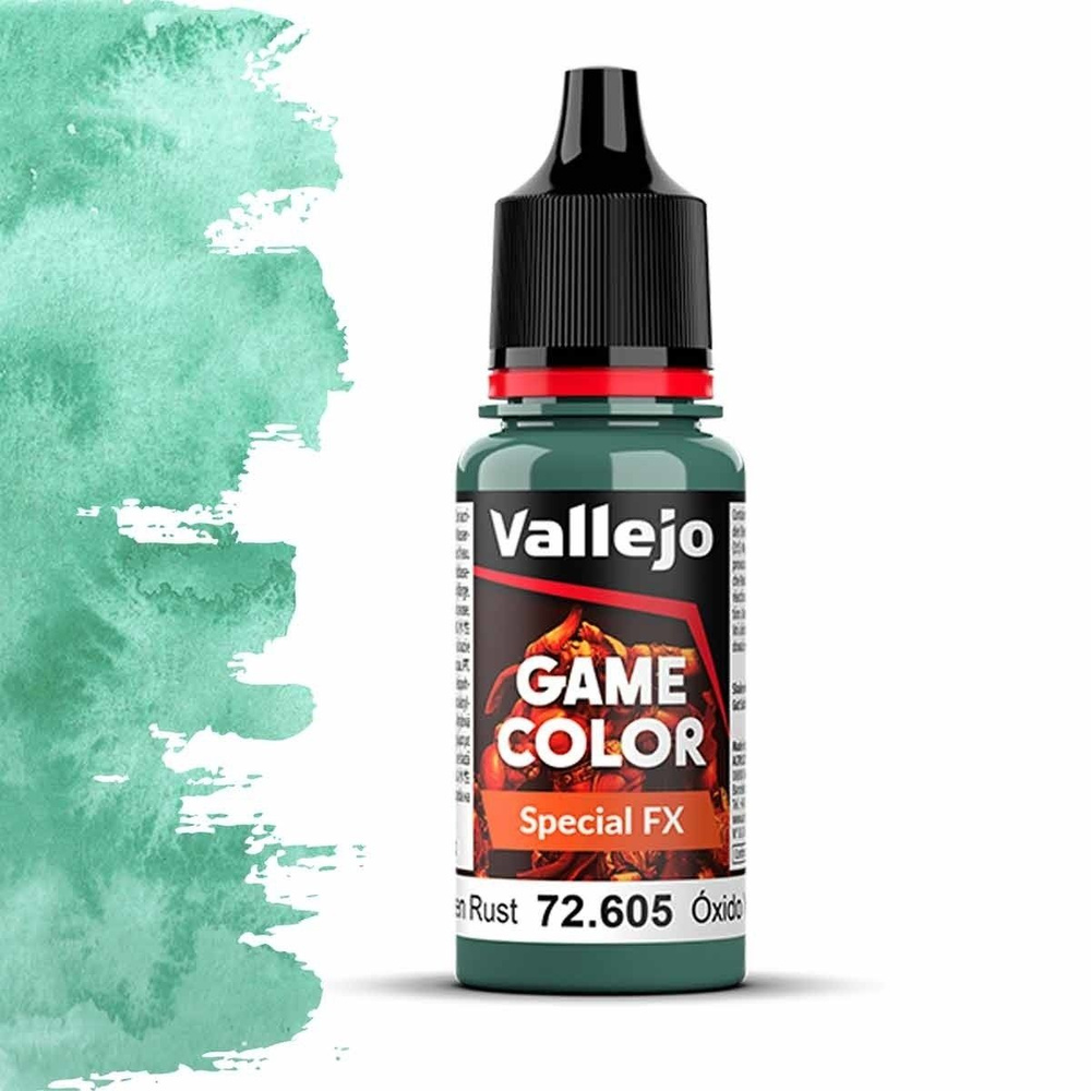 Краска акриловая для создания эффектов Vallejo "Game Color Special FX" 72.605 (Green Rust), 18мл  #1