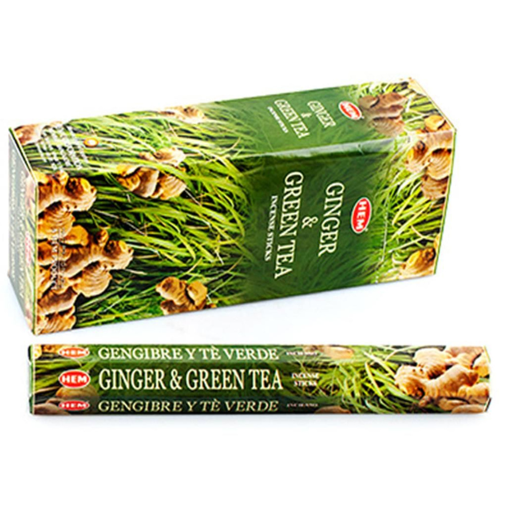 Благовония HEM Ginger and Green Tea - Имбирь и зеленый чай, 20 палочек  #1