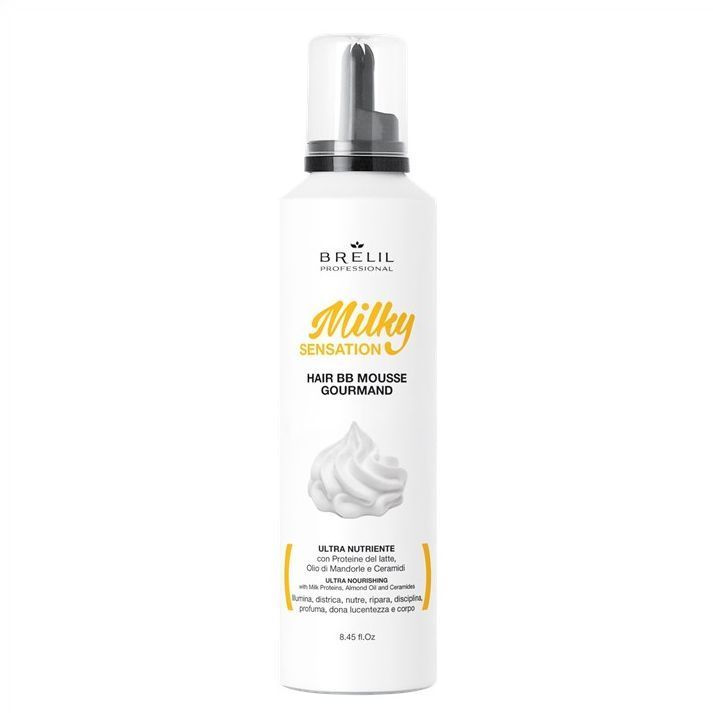 Brelil Professional Ультрапитательный мусс для волос Milky Sensation Hair ВВ Mouse Gourmand, 250 мл  #1