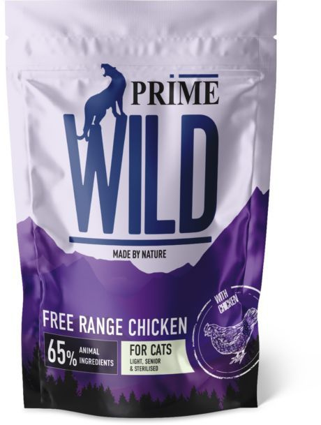 Сухой беззерновой корм для котят и кошек PRIME WILD GF FREE RANGE для стерилизованных, пожилых, с избыточной #1