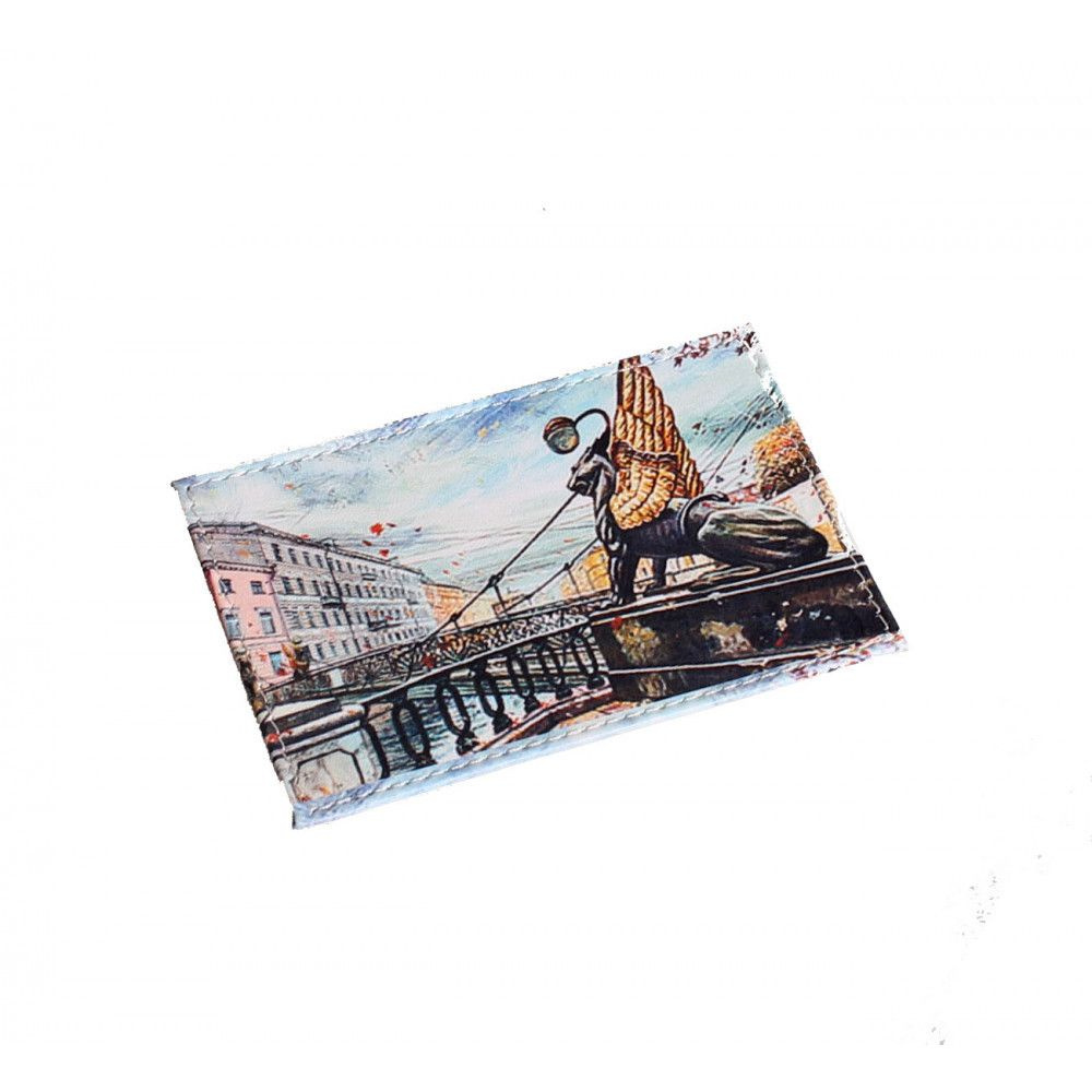 Обложка для проездного Grand, 02-048-018-9 "Грифоны, Банковский мост"  #1