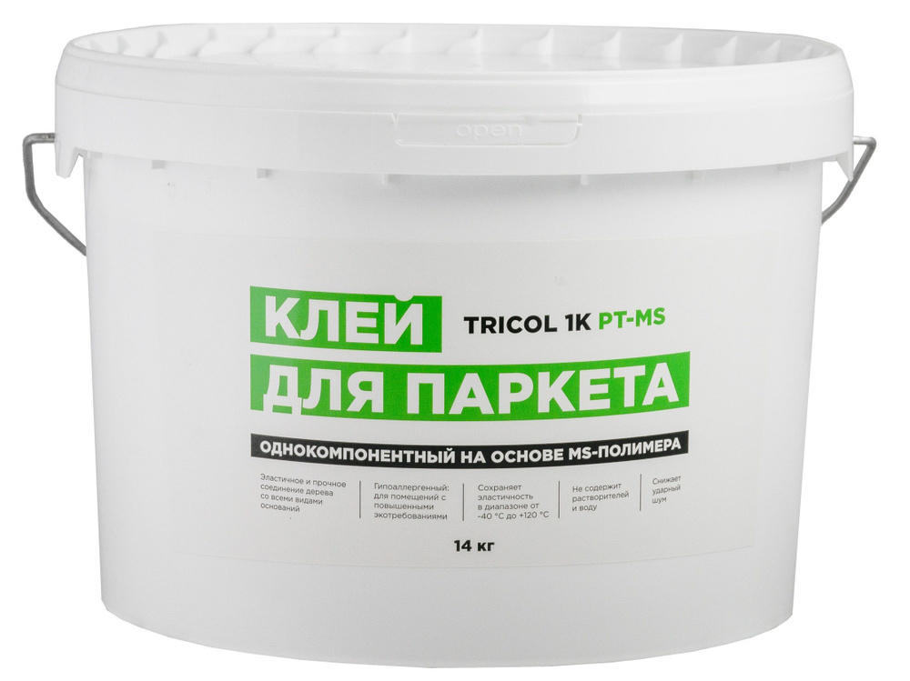 TRICOL 1K PT-MS однокомпонентный, силановый клей для паркета 14 кг.  #1