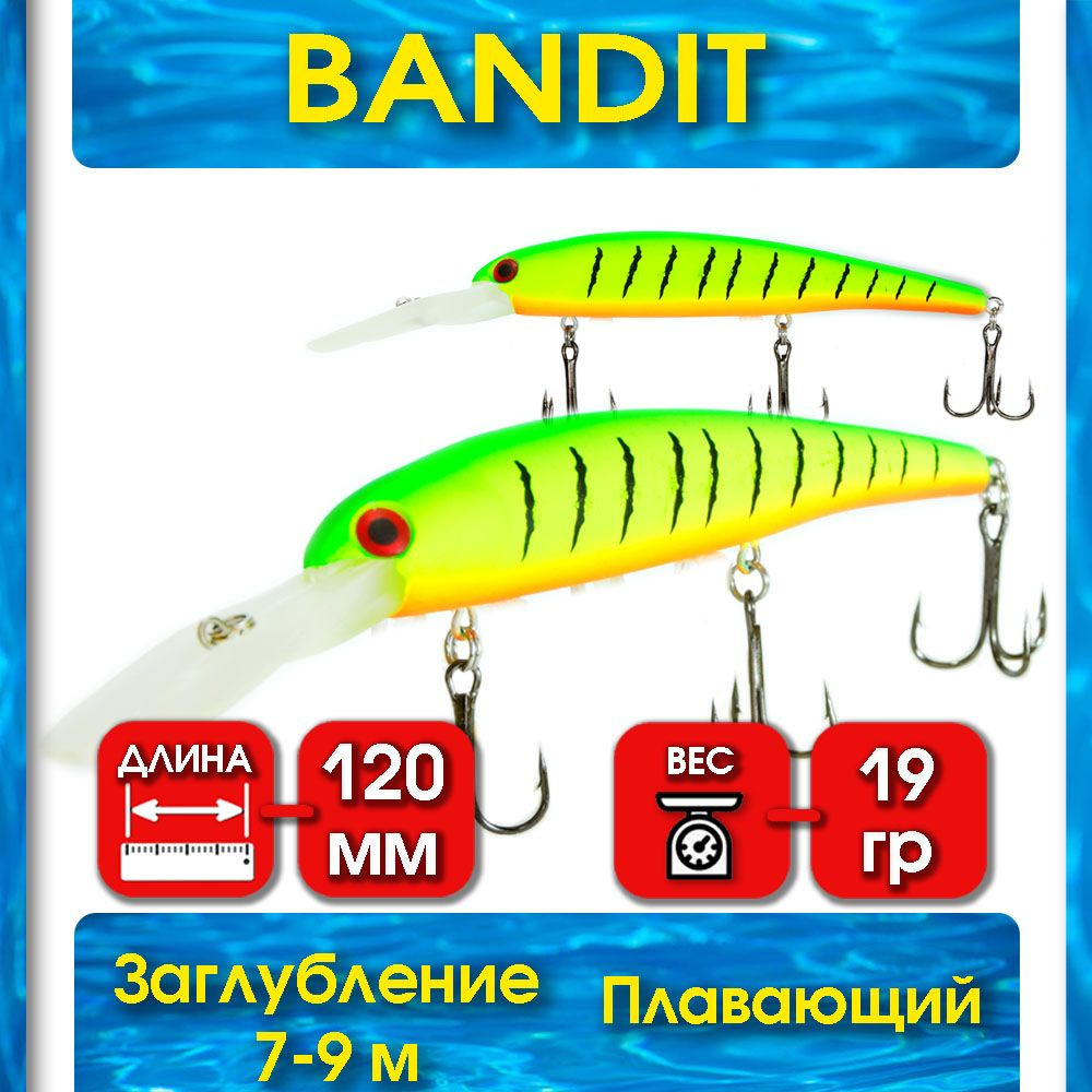 Воблер для рыбалки Bandit Walley Deep 120 мм #1