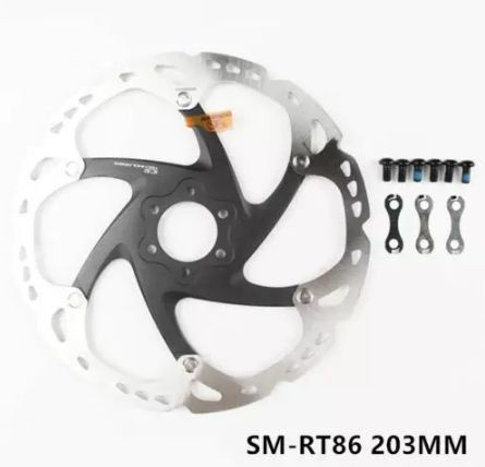 Тормозной диск Shimano XT, RT86, 203мм, под 6 болтов #1