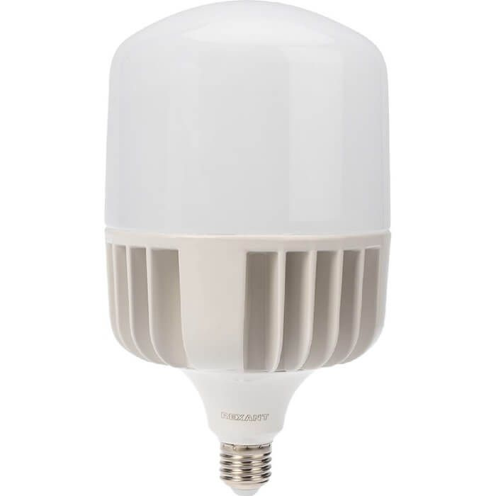 Лампа светодиодная высокомощная 100 Вт E27 с переходником на E40 9500 лм 6500 K холодный свет REXANT #1