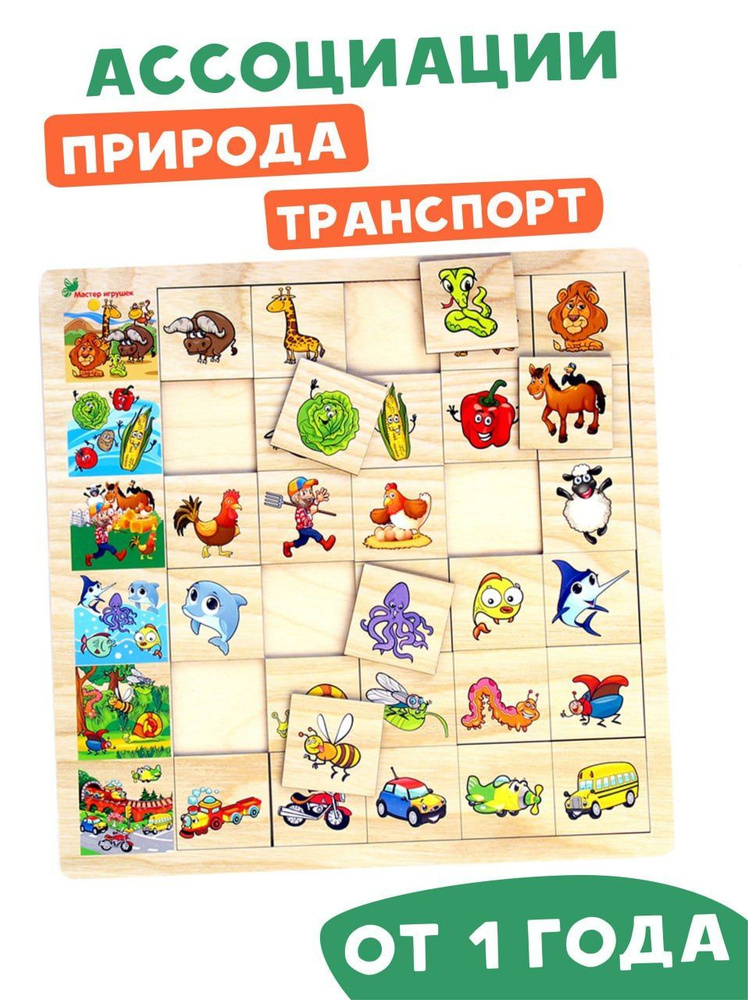 Развивающая игра Ассоциации, Мастер Игрушек #1