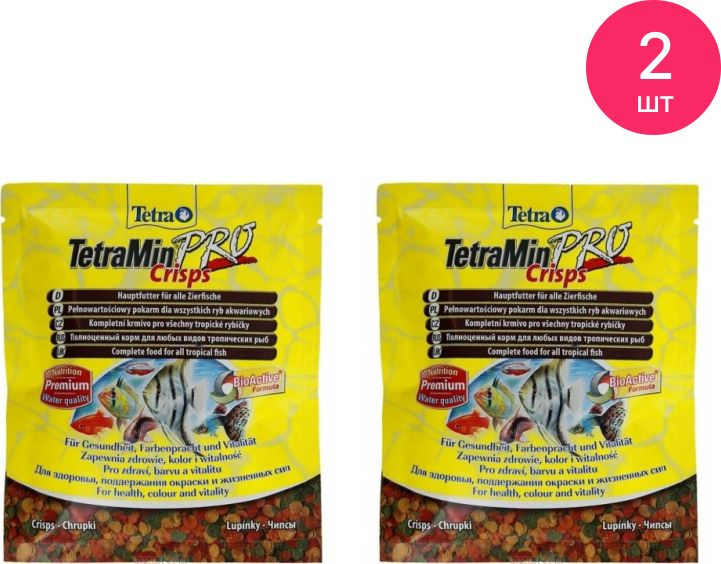 Корм Tetra Min Pro Crisps для всех видов тропических рыб чипсы 12г (комплект из 2 шт)  #1