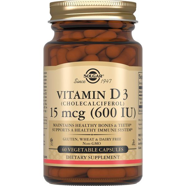 БАД Витамин D3 600 МЕ ("Vitamin D3 600 IU (Cholecalciferol) Vegetable Capsules") (капсулы массой 240 #1