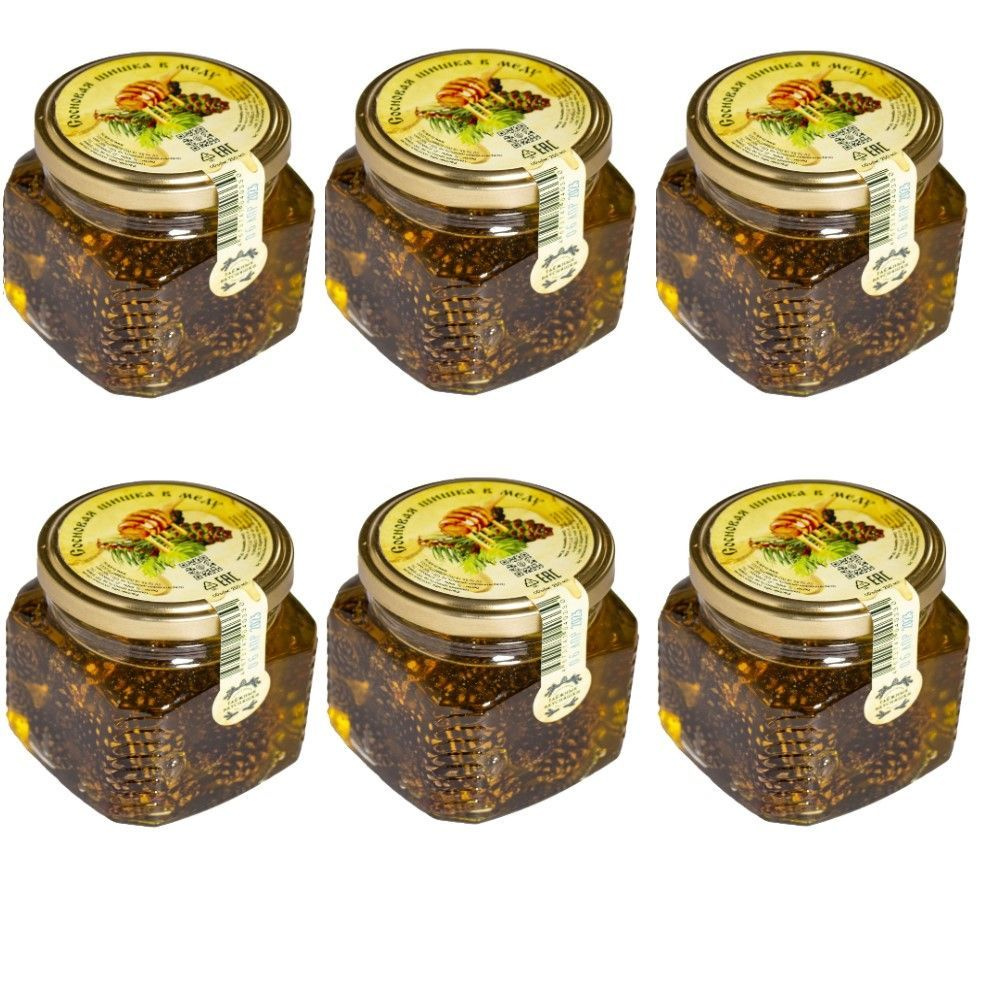 Сосновая шишка в меду Таежные вкусняшки (250 мл) - 6 шт. #1