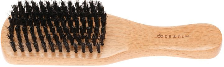 Щетка для укладки волос и бороды DEWAL "BARBER STYLE", натуральная щетина, 7-рядная  #1