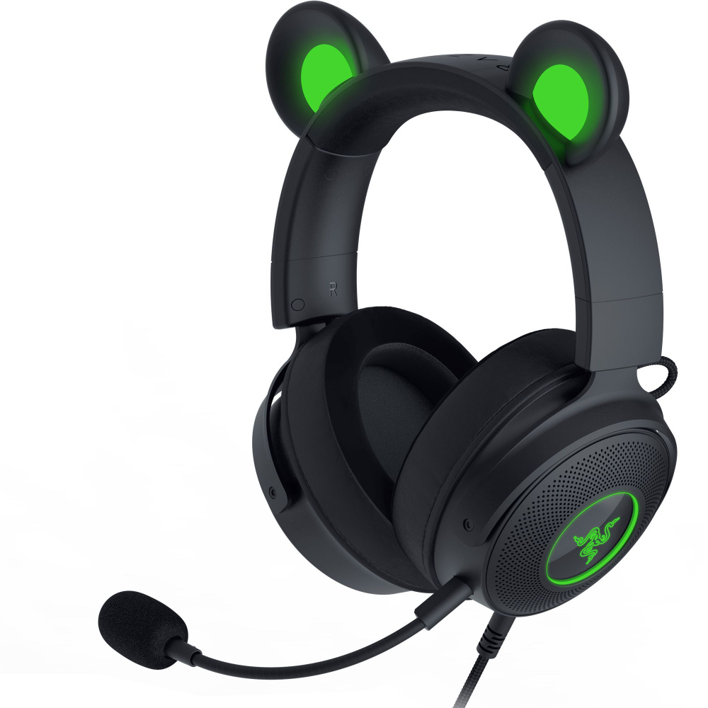 Игровая гарнитура Razer Kraken Kitty V2 Pro (Black), объемный звук 7.1 Surround, подключение USB, кабель #1