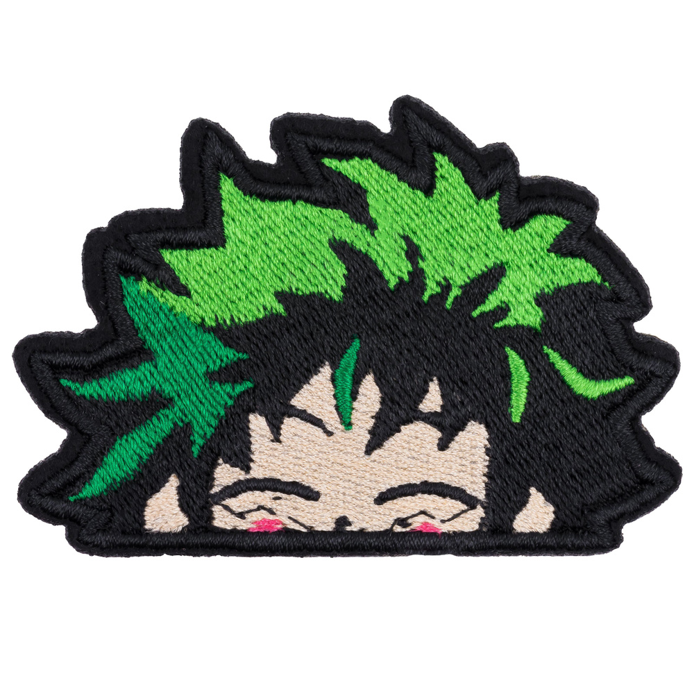 Нашивка, шеврон, патч (patch) Izuku Midoriya Изуку Мидория, размер 7,7*5,3 см, 1шт.  #1