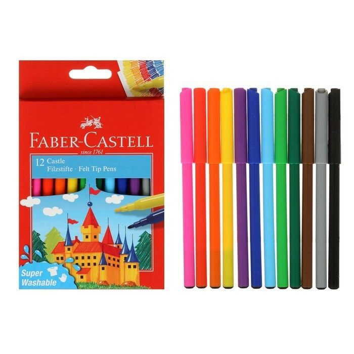 Faber-Castell Набор фломастеров, 12 шт. #1