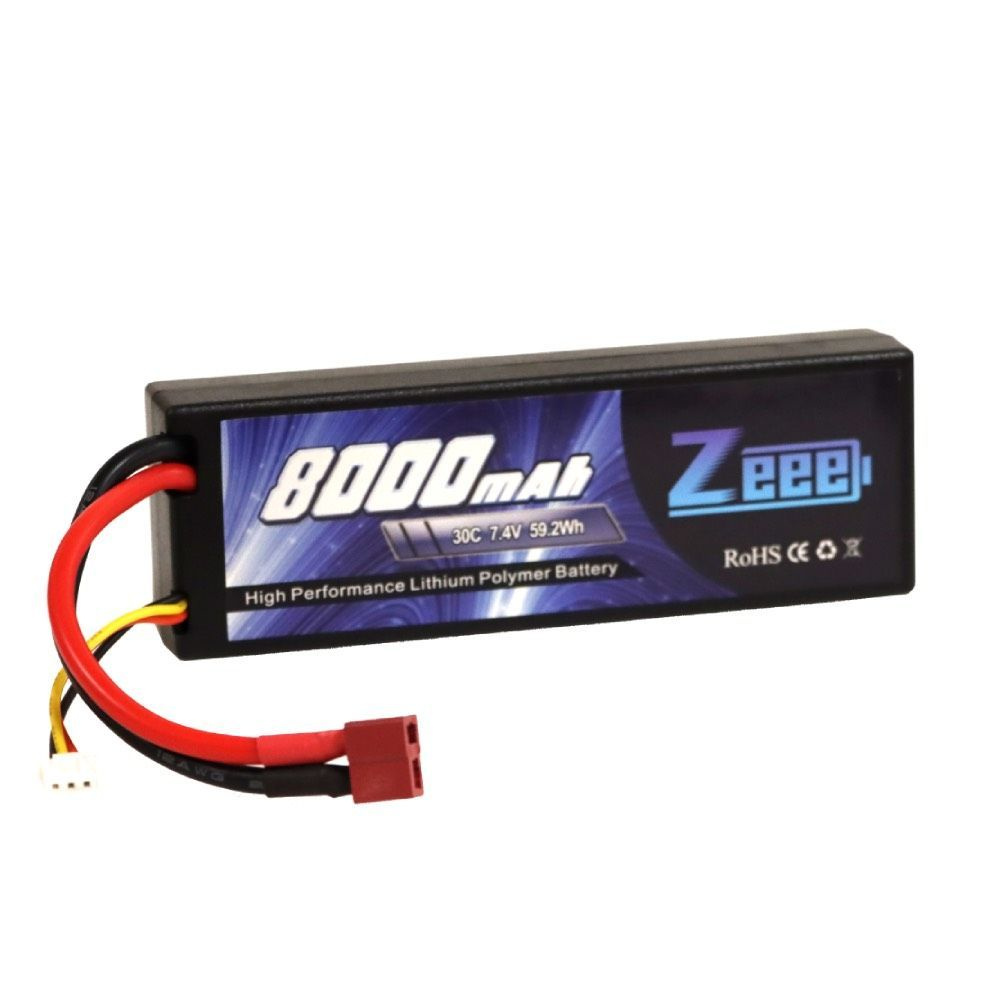 Аккумулятор для радиоуправляемых моделей Li-Po 7.4V 8000mAh 30C T-plug  #1