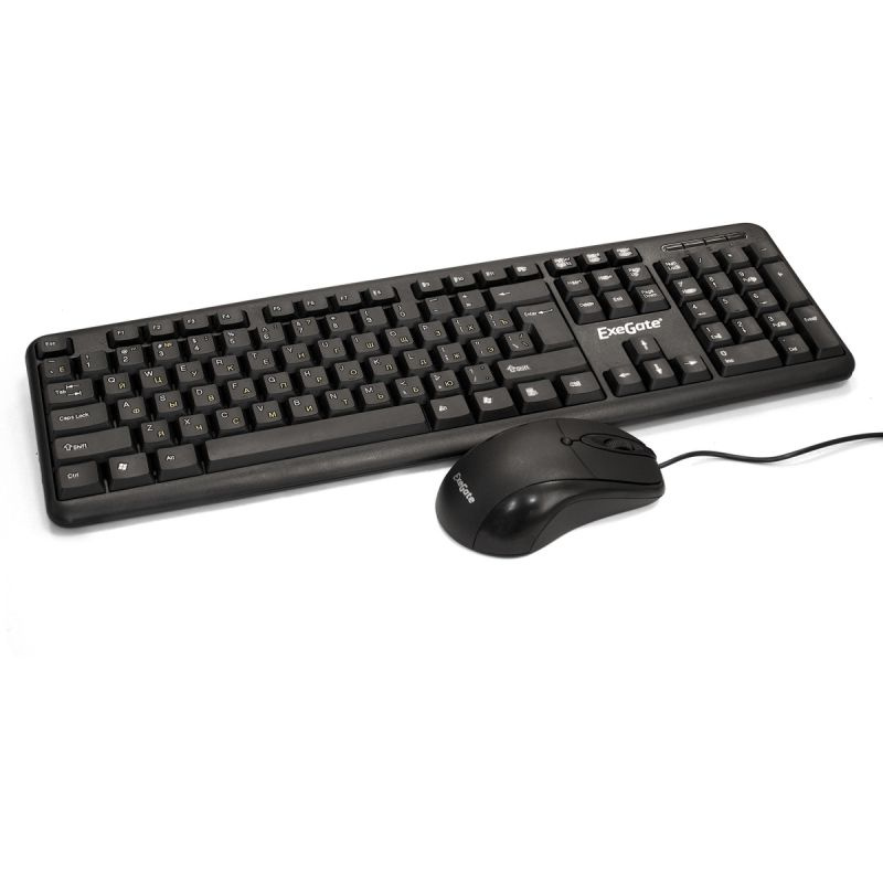 Комплект клавиатура и мышь ExeGate Combo MK120 черный #1