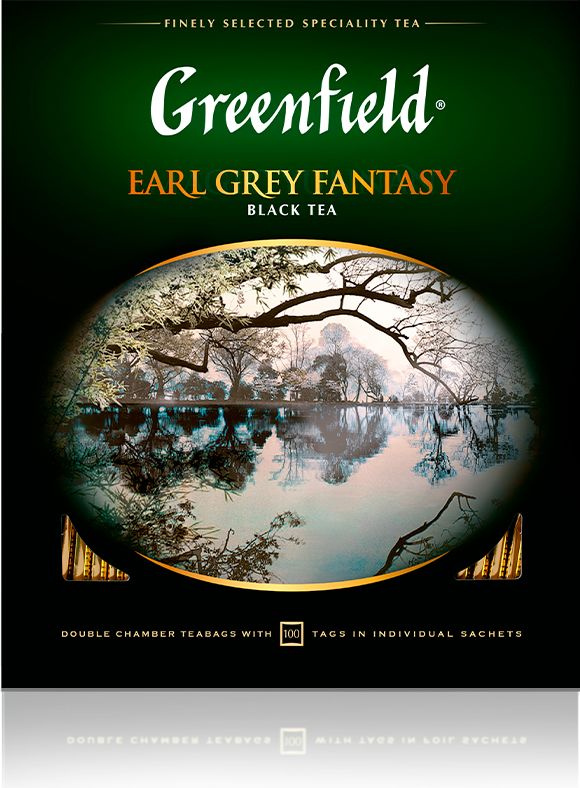 Чай в пакетиках черный Greenfield Earl Grey Fantasy, 100 шт #1