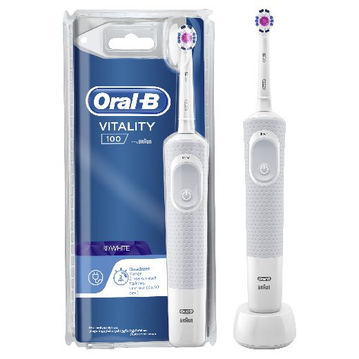 Oral-B Электрическая зубная щетка Vitality D100.413.1 PRO 3D White тип 3710, White  #1