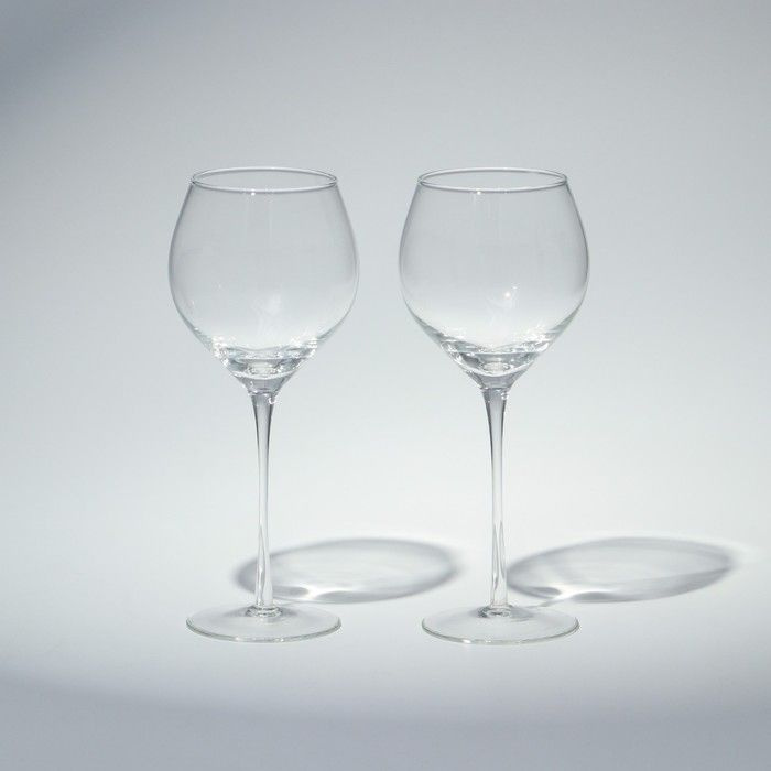 Набор бокалов для вина Red wine glass set, стеклянный, 250 мл, 2 шт #1