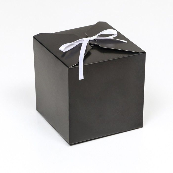 Upak Land Коробка складная, квадратная, черная, 12х12х12 см, 10 штук  #1