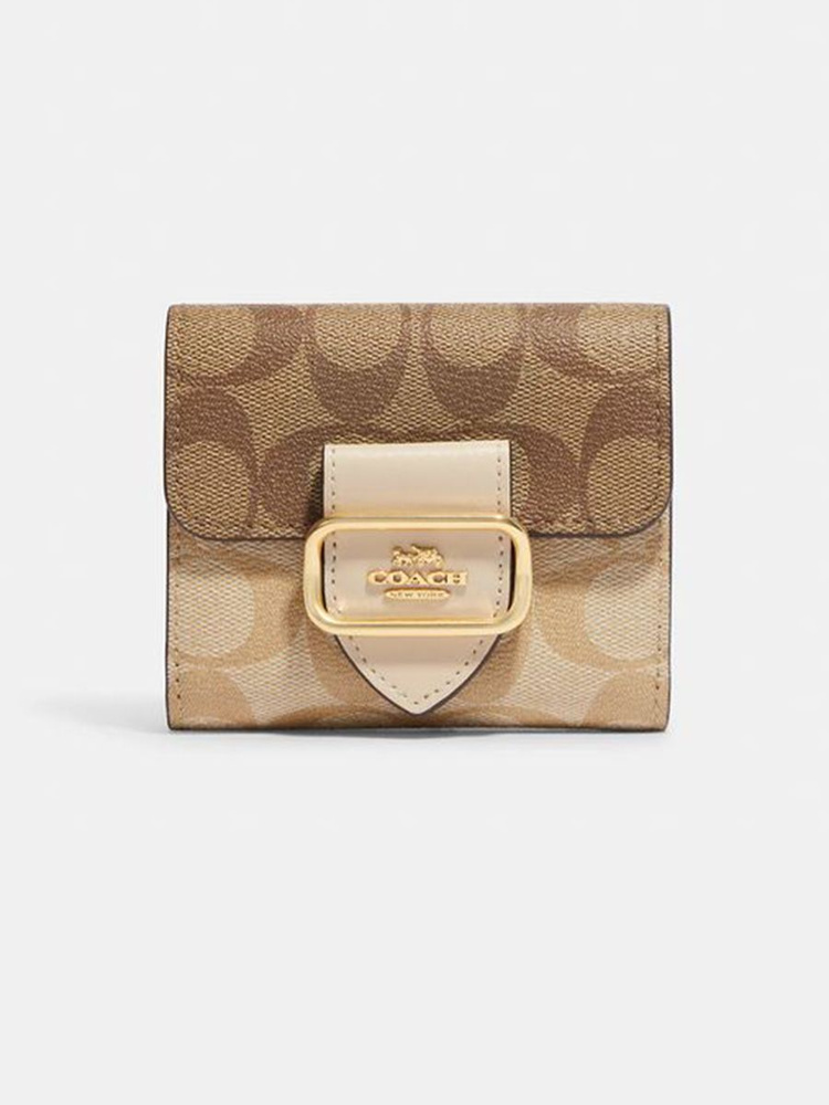 COACH Кошелек Small Morgan Wallet In Blocked Signature Canvas #1