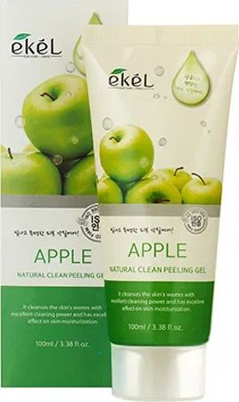 EKEL / Экель Natural Clean Peeling Gel Apple Пилинг-скатка для лица антивозрастная с экстрактом яблока #1