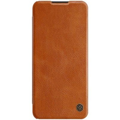 Кожаный чехол Nillkin Qin Leather Case Коричневый для Samsung Galaxy A03s #1