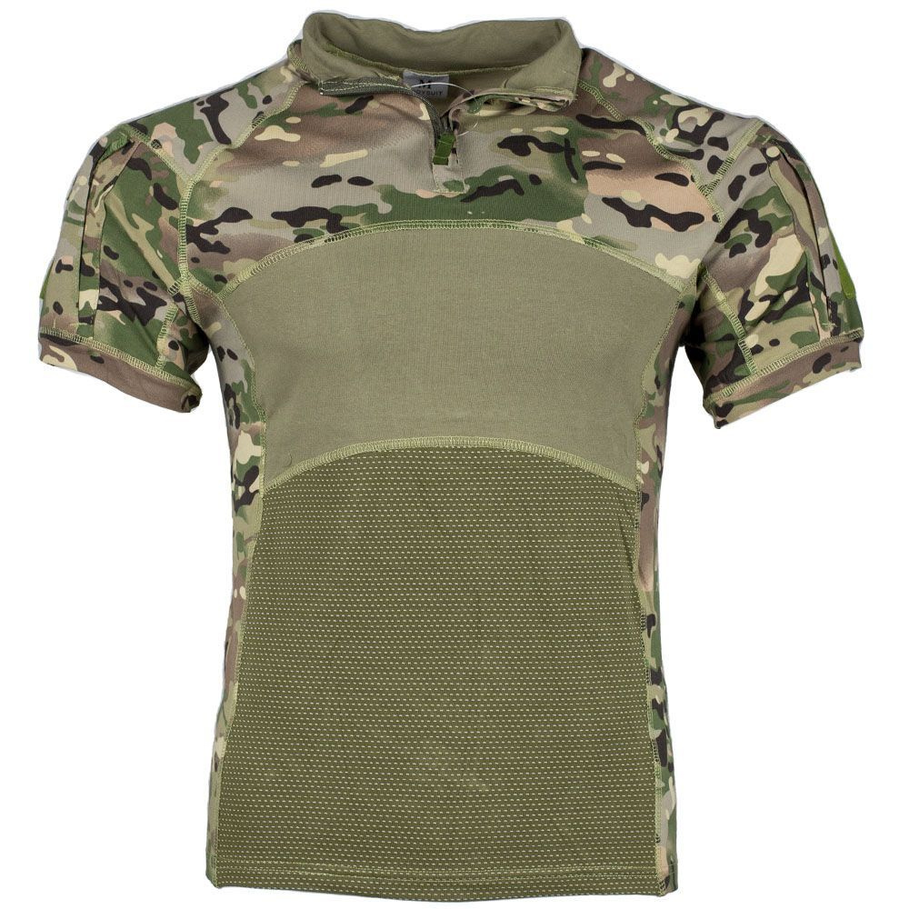 Футболка (тактическая рубашка с коротким рукавом) военная в камуфляже спецназа мультикам (multicam) с #1