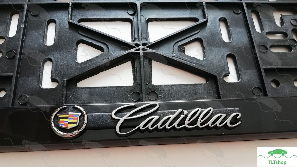 Рамка для номера - для автомобилей Cadillac Кадиллак, 2 шт #1