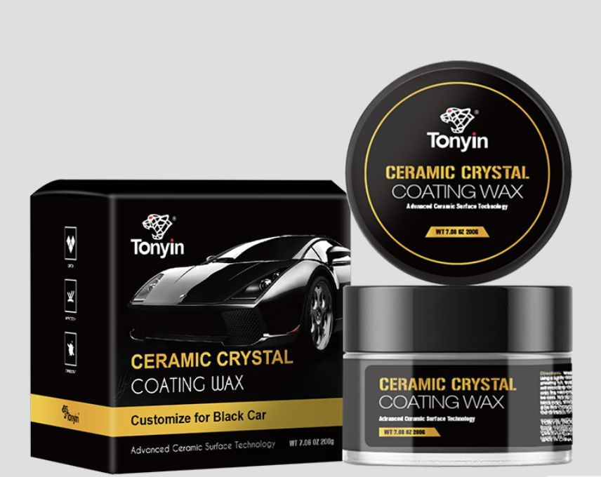 TW04E Керамический воск паста для темных автомобилей CERAMIC CRYSTAL COATING WAX TONYIN, 200 г.  #1