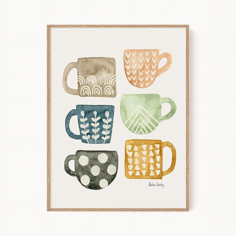 Постер "Pattern Mugs", 21х30 см #1