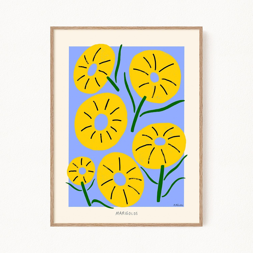 Постер с цветами "Marigolds", 30х40 см #1