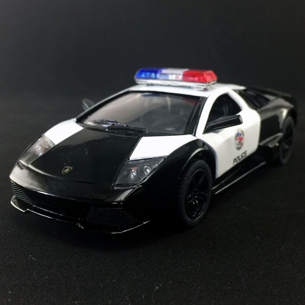 Машинка металлическая Ламборджини Мурсиелаго Полиция Lamborghini Murcielago LP640 Police Kinsmart 1:36 #1