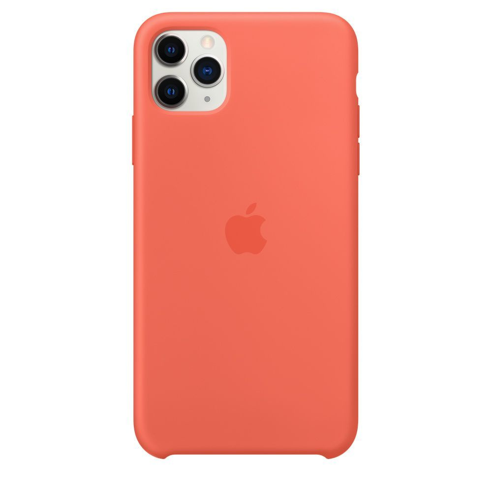 Чехол силиконовый Apple iPhone 11 Pro Max Silicone Case Orange (Спелый клементин) MX022ZM/A  #1