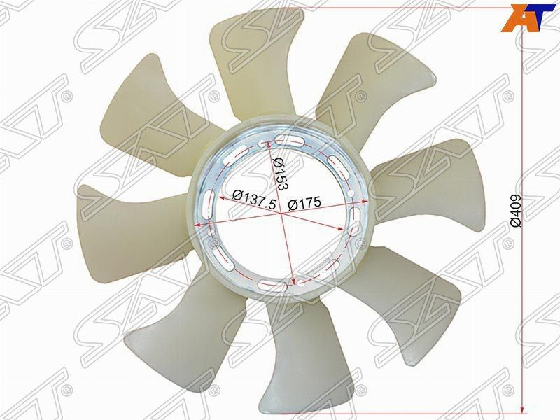 Крыльчатка вентилятора SAT для MITSUBISHI CANTER 88-95 4D32 #1