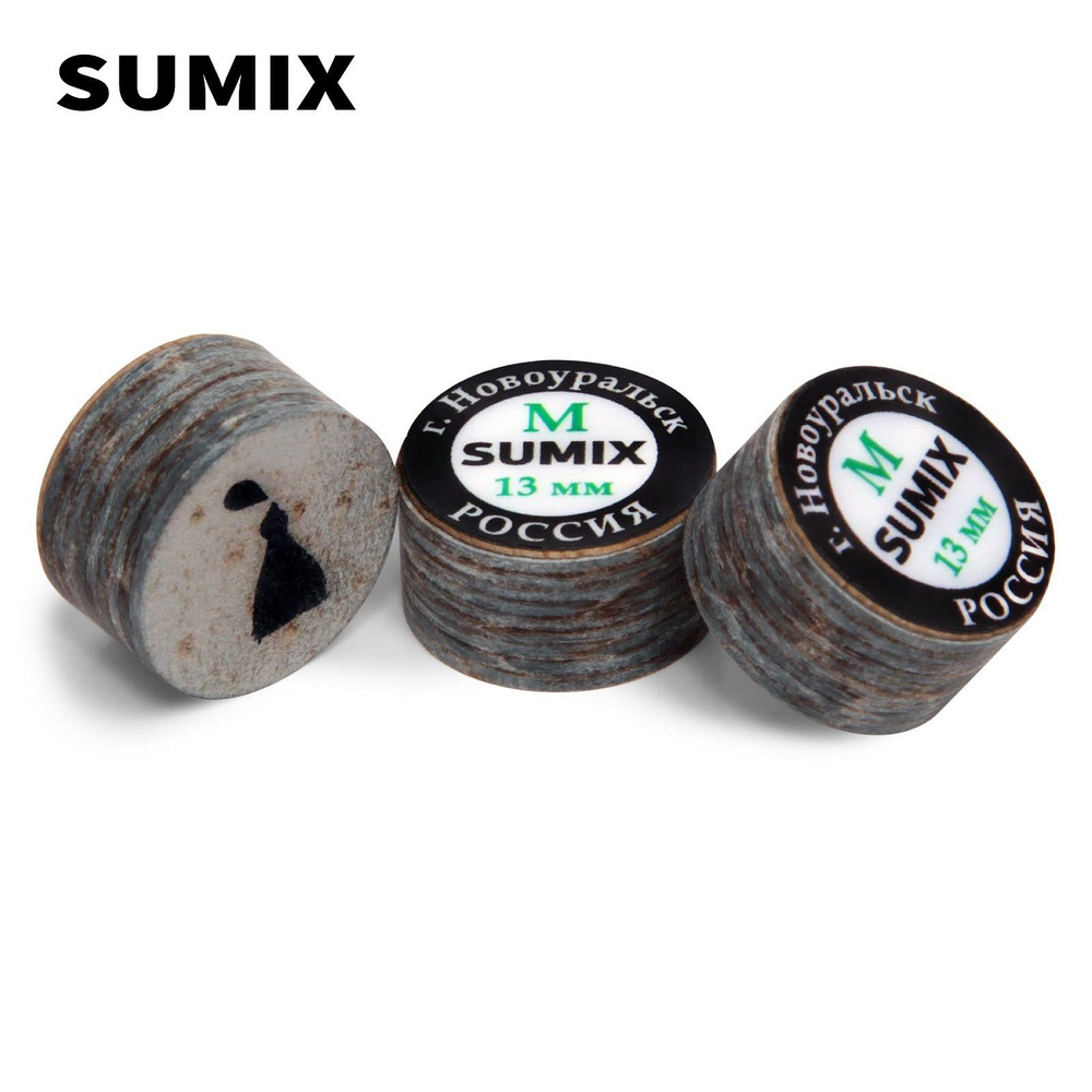 Наклейка для кия Sumix 13 мм Medium, многослойная, 1 шт. #1