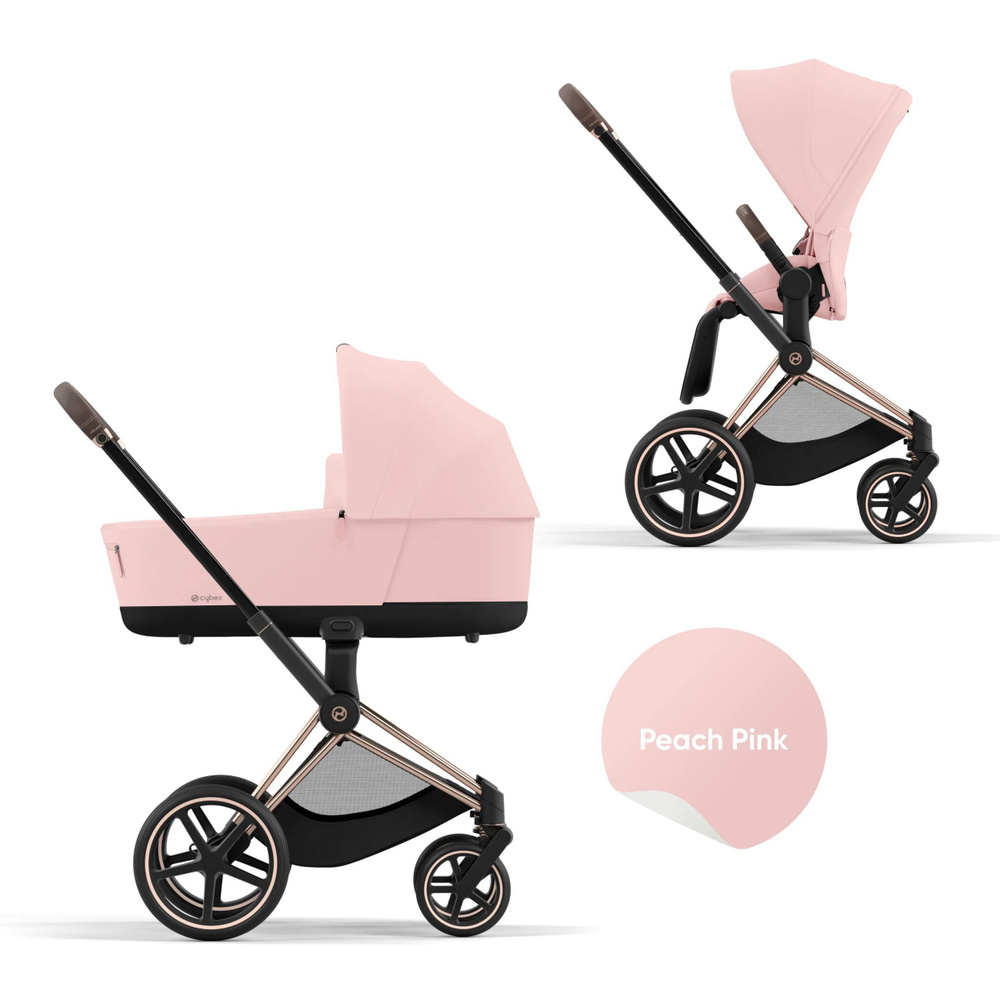 Cybex Priam IV Коляска 2 в 1, шасси Rose Gold/Peach Pink #1