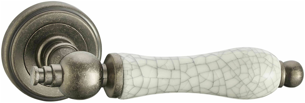 Дверная ручка усиленная тяжёлая Vantage V30AS/ZR состаренное серебро (комплект)  #1