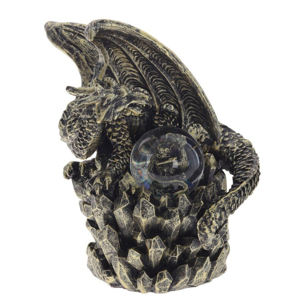 Фигурка декоративная в стеклянном шаре Дракон, D 5 см, 12х12х16 см KSM-791600  #1