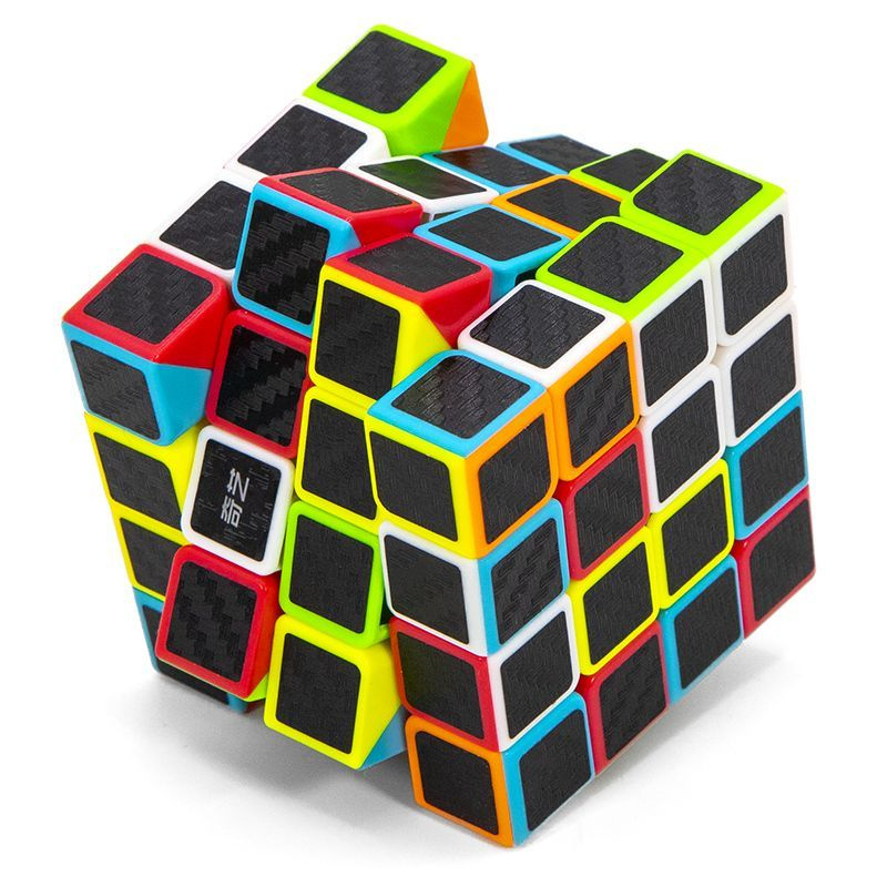 Головоломка кубик Рубика для спидкубинга 4х4 QiYi MoFangGe QiYuan S v2, карбон  #1