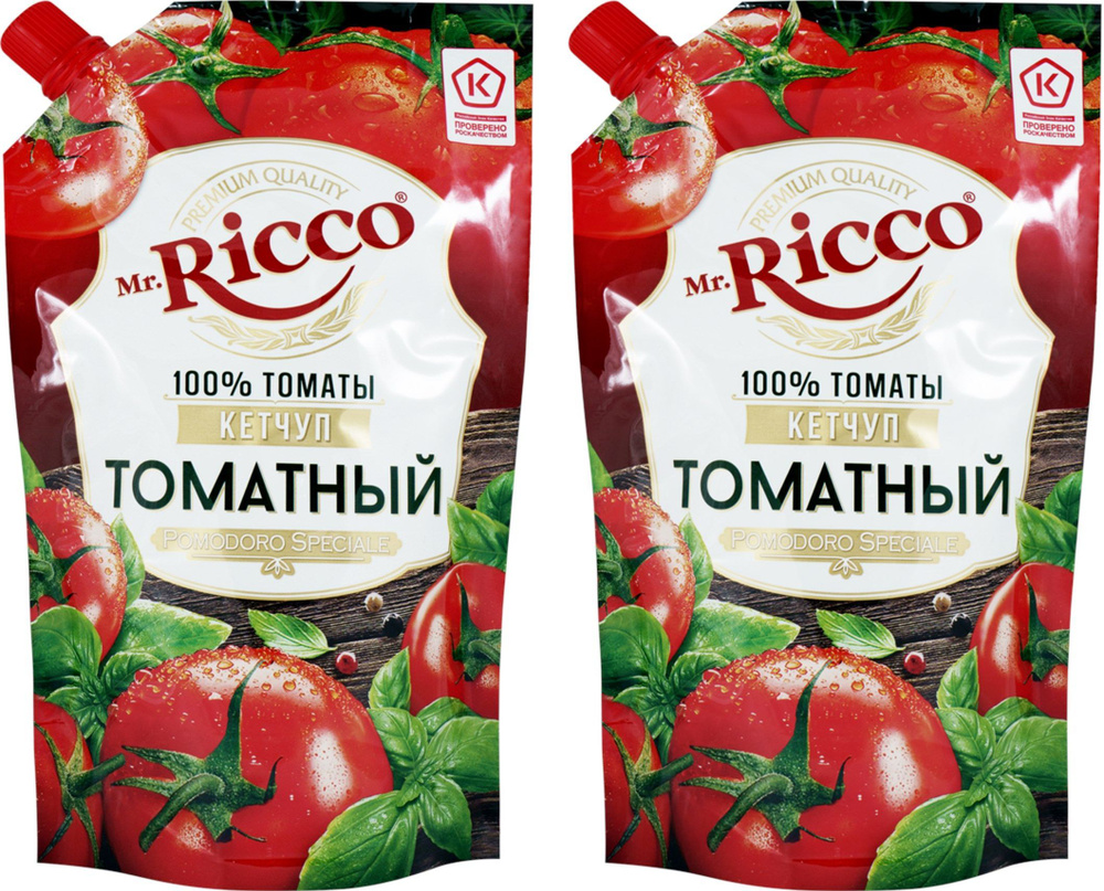 Кетчуп томатный Mr.Ricco Pomodoro Speciale, 2 уп по 350 г #1